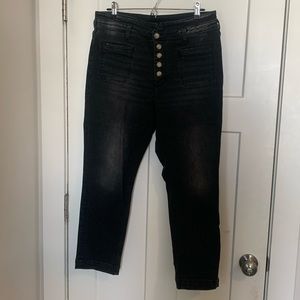 pilcro and the letterpress dark gray slim fit jeans